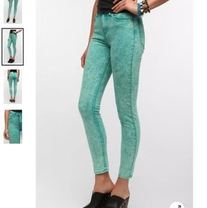 Ziggy Denim Acid Wash Mid Rise Skinny Jean